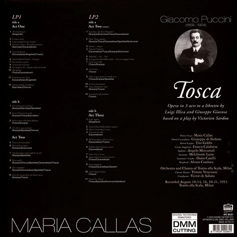 Виниловая пластинка PUCCINI TOSCA