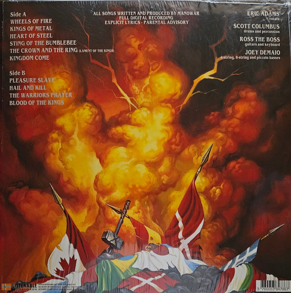 Виниловая пластинка MANOWAR KINGS OF METAL
