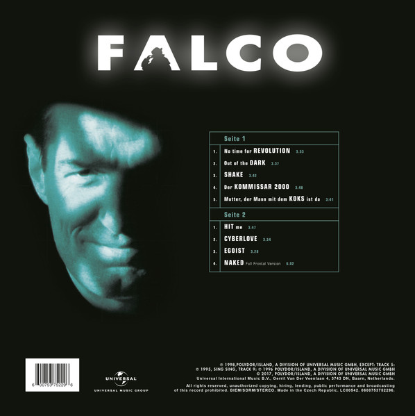 Виниловая пластинка FALCO OUT OF THE DARK (INTO THE LIGHT)