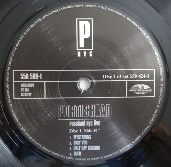 Виниловая пластинка PORTISHEAD ROSELAND NYC LIVE