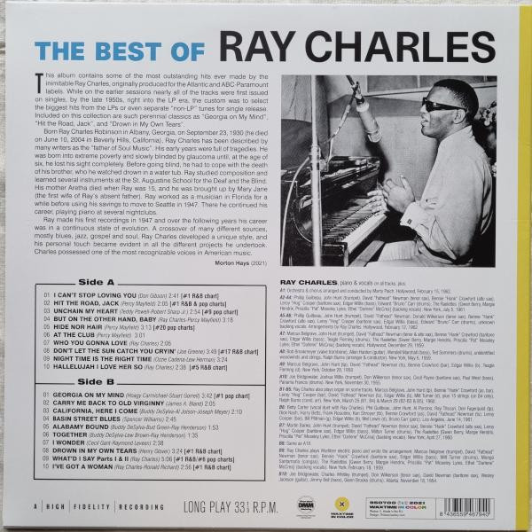 Виниловая пластинка RAY CHARLES BEST OF