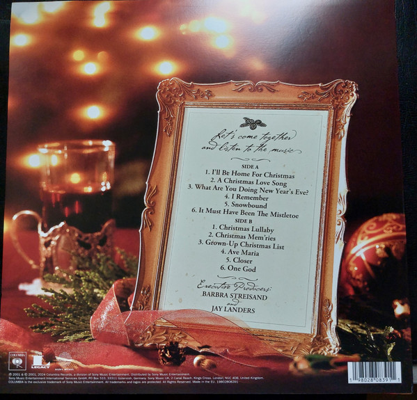Виниловая пластинка BARBRA STREISAND CHRISTMAS MEMORIES