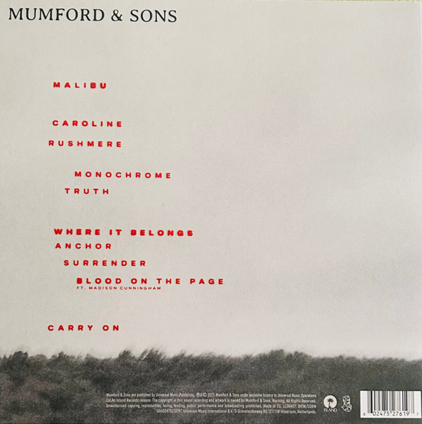 Виниловая пластинка MUMFORD & SONS RUSHMERE
